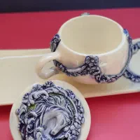 فنجان و ظرف پذیرایی تک نفره