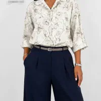 شومیز حریر شیشه ای