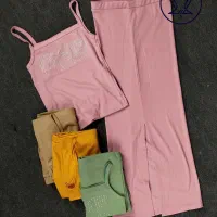 ست تاپ دامن کبریتی و تاپ تک نگین دار اعلا باکیفیت