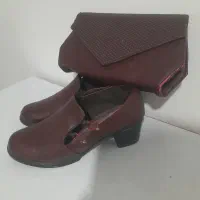 کیف و کفش زرشکی