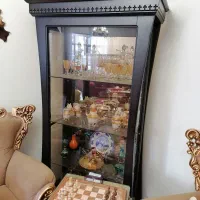 بوفه شیشه ای ۴ طبقه در حد