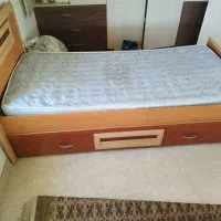 تخت یک نفره (دو نفره کشویی) mdf