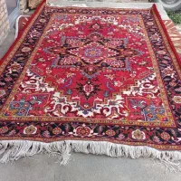 فرش دستباف هریس با نخ جهره نقشه تاجری ۶ متری|فرش|اهر, |دیوار