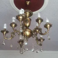 لوستر برنز ۵ شاخه و ۱۰ شعله
