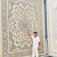 فرش ماشینی نقش سنتی طرح دستبافت مناسب خانه کلاسیک