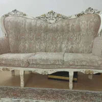 مبل استیل 9 نفره درحدنو همراه با عسلی کامل