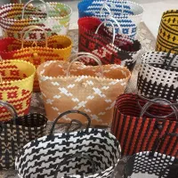 سبد حصیری دست بافت شمالی|صنایع دستی و سایر لوازم تزئینی|قم, منبع آب|دیوار