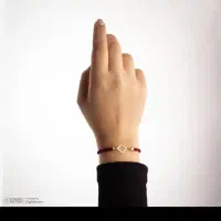 دستبند طلا 18عیار زنانه بند بافت نیکان مدل ونکیف