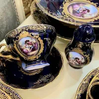 سرویس چینی لیلی مجنون سورمه ای غذاخوری ۱۲ نفره|ظروف سرو و پذیرایی|تهران, جوانمردان (اندیشه)|دیوار