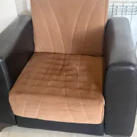 مبل ۷ نفره چرم و پارچه تخت شو|مبلمان خانگی و میز عسلی|اصفهان, خواجو|دیوار