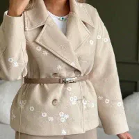 چرخکار مانتو اسپرت مزد ۱۸۰ تومن مانتو شب عیدی