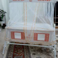 سرویس خواب نوزادی دخترانه و گهواره کاملا نو|تخت و سرویس خواب|کرمانشاه, |دیوار