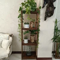 قفسه گل و گیاه چوبی