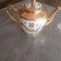 قوری طلایی قدیمی اصل کاملا سالم بدون خش