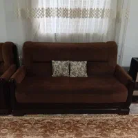 مبل هفت نفره تمیز با چوب خوب|مبلمان خانگی و میز عسلی|زرگرشهر, |دیوار