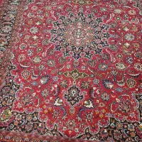 یک جفت فرش دستی دستباف به رنگ لاکی تمیز|فرش|مشهد, فارغ التحصیلان|دیوار