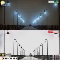 تابلو نوری پاریس فرانسه پل اسکله چراغ دار شب خواب|تابلو، نقاشی، عکس|شیراز, پودنک|دیوار