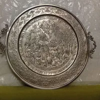 سینی قلم زنی مسی با روکش قلع