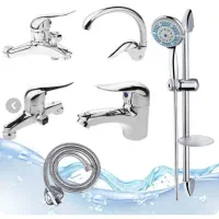 شیرآلات اردکی دست کامل با دوش و شیلنگ توالت