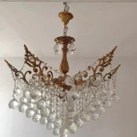 لوستر ۵ شاخه طرح برنز