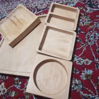 سرویس پذیرایی و سینی چوب ‌راش