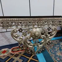 آینه و شمعدان عروس و داماد|بوفه، ویترین، کنسول|فلاورجان, |دیوار