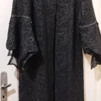 مانتو مجلسی مشکی زیر زانو