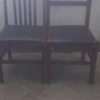 صندلی چوبی چهار عدد