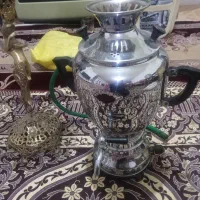 سماور وجای دستمال کاغذی برنز