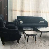 مبل نیم ست ۵نفره و میز وسط|مبلمان خانگی و میز عسلی|اردکان, |دیوار