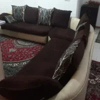 مبل راحتی ۷نفره ال|مبلمان خانگی و میز عسلی|محمدیه-قزوین, |دیوار