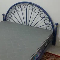 تخت فلزی دو نفره همراه تشک طبی رویال تهران|تخت و سرویس خواب|ازنا, |دیوار