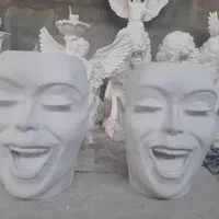 گلدان فایبرگلاس بزرگ  مدرن  خاض(مجسمه سازی اطمانی)
