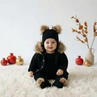 لباس بافت سرهمی نوزادی بیلروسیوشرت مخمل سیسمونی