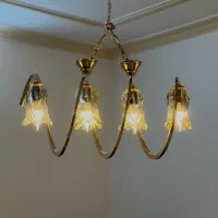 فروش لوستر و پرده پارچه ای و سینی