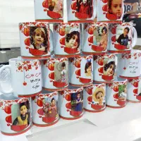 چاپ طرح دلخواه روی انواع ماگ ساده،حرارتی،قلبی،رنگی