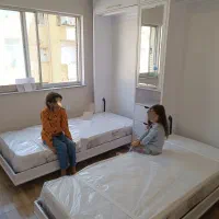 تخت تاشو / دیواری/ کمجا/کمد دیواری ومیز و کتابخانه