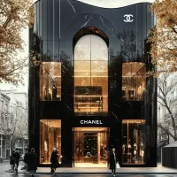 فروشنده خانم در بوتیک لباس مجلسی