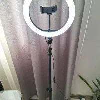 رینگلایت به همراه پایه دونیم متری|دوربین عکاسی و فیلم‌برداری|شهریار, شهریار|دیوار