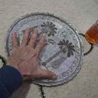 سینی مسی عتیقه|کلکسیون اشیاء عتیقه|مشهد, انقلاب|دیوار