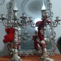 اینه شمعندان برنزی اصل سنگین