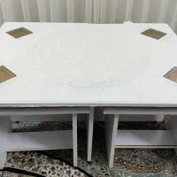 میز تلویزیون و میز جلو مبلی به همراه ۴ میز عسلی|مبلمان خانگی و میز عسلی|بابل, |دیوار
