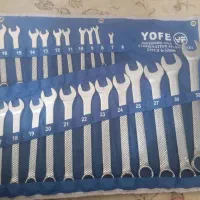 ست آچار یکسر رینگ یکسر تخت ۲۱ تایی یوفی