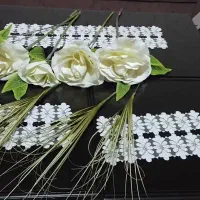 ۵شاخه گل رز بزرگ سالم|گل مصنوعی|ارومیه, |دیوار