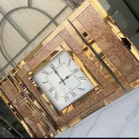 ساعت آینه ای مربع سه تیکه