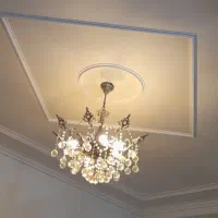 لوستر برنزی ۸ شاخه و ۵ شاخه ۲ عدد