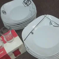 بشقاب خورشت خوری لیوان کمر باریک