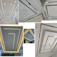 اجرای کناف نقاشی کابینت لاینوری نورمخفی گچ کاری