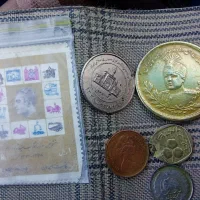 7قلم ازقبیل 6سکه احمدشاه پهلوی خارجی وارردارتمرشاه