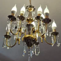 لوستر برنجی با کیفیت بالا کاملا سالم و براق